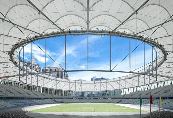 体育场馆膜结构示例图