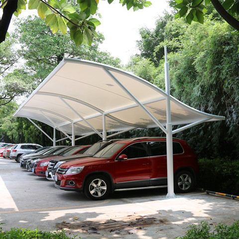 膜结构停车棚 深圳华为生产基地