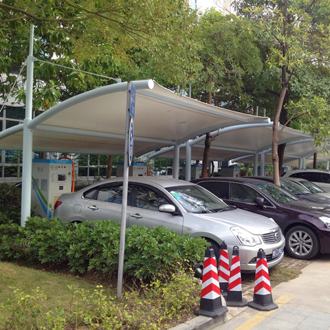 充电站膜结构雨棚 盐田