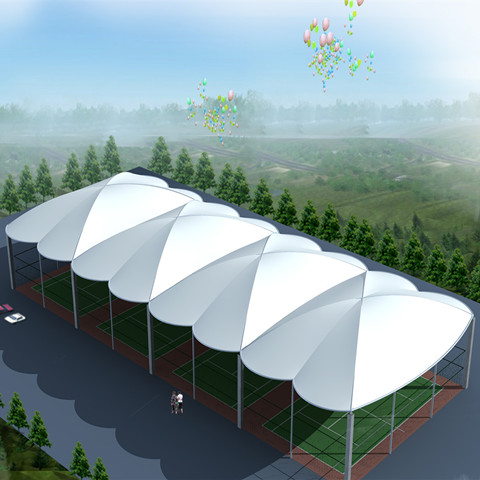 球场膜结构雨棚