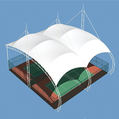 网球场膜结构雨棚