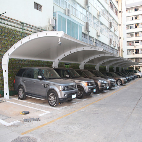 膜结构停车棚 罗湖区新秀工业区