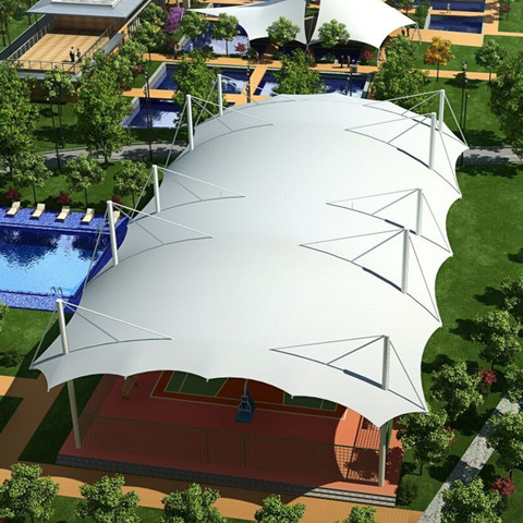 篮球场膜结构雨棚