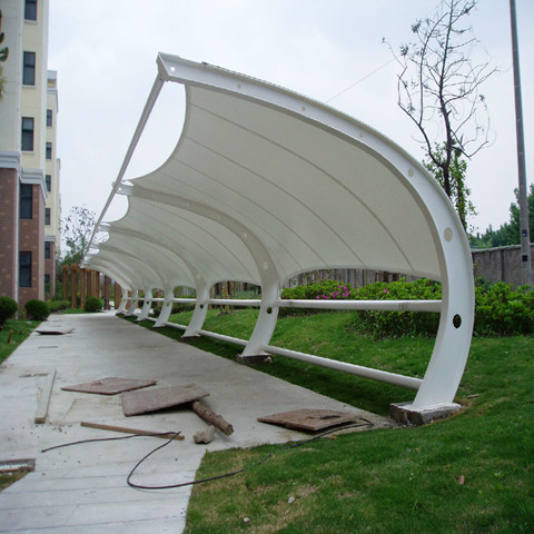 膜结构停车棚 异形钢加工