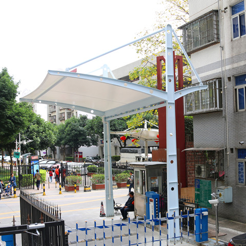 岗亭膜结构雨棚 深圳福田花园