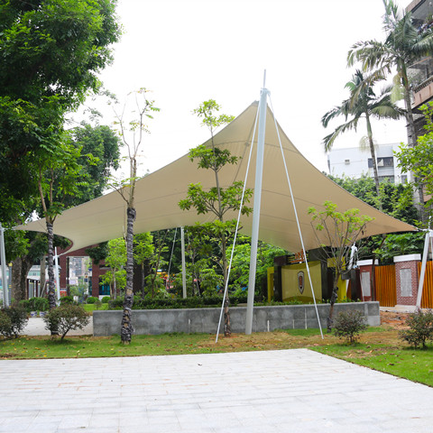 舞台膜结构雨棚 深圳文理学校