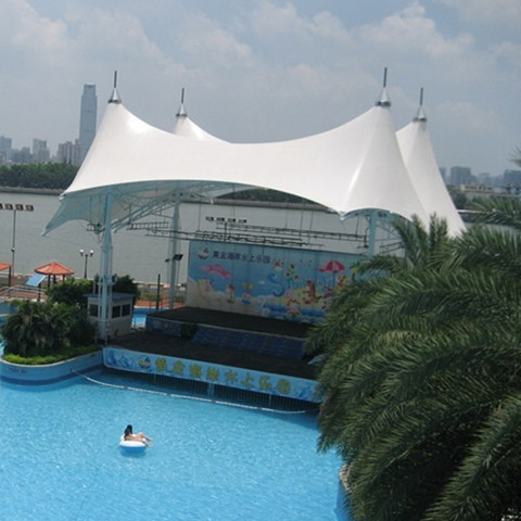 舞台景观膜结构 黄金海岸水上乐园