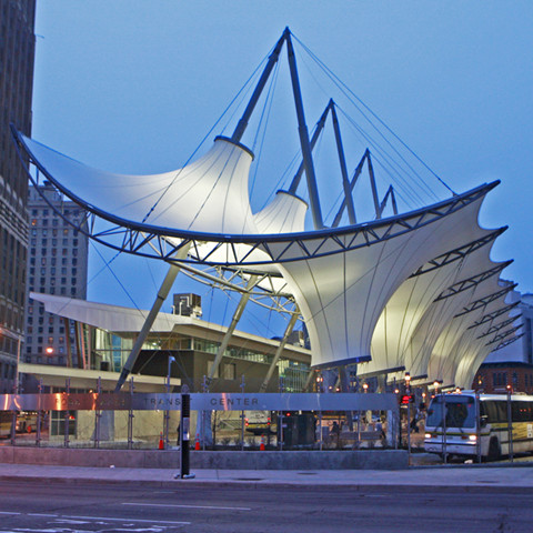 酒店景观膜结构雨棚