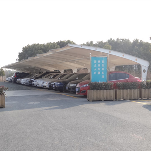 膜结构停车棚七字型