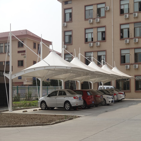 膜结构停车棚 拱帽型