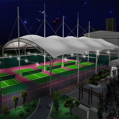 球场膜结构雨棚