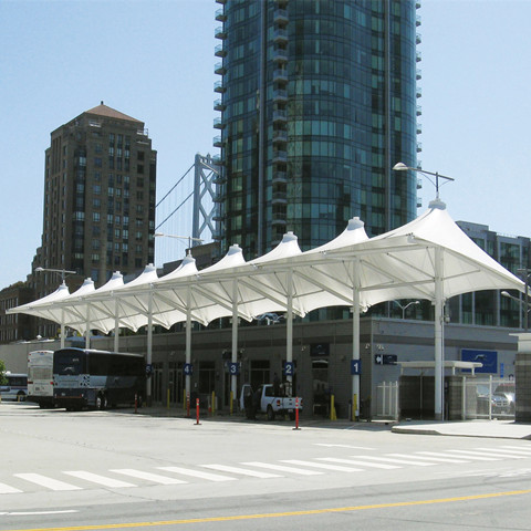 加油站膜结构停车雨棚