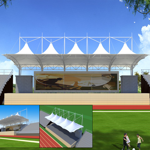 体育看台膜结构