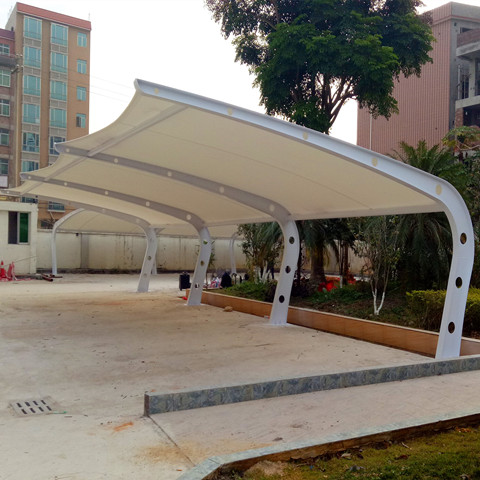 膜结构停车棚 韶关新丰县地税局