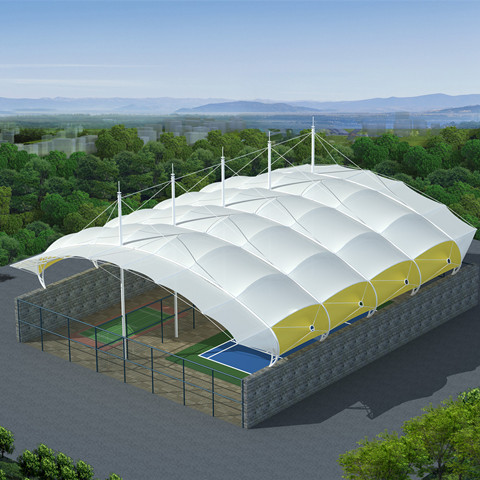 球场膜结构雨棚