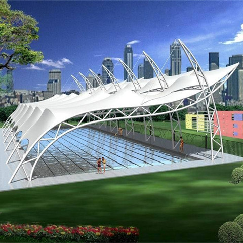 游泳池膜结构雨棚