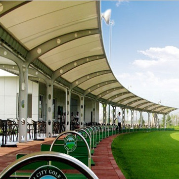 高尔夫球场膜结构雨棚