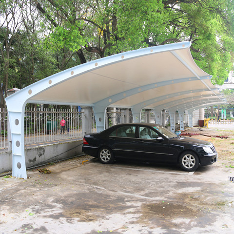 膜结构停车棚 深圳制证中心